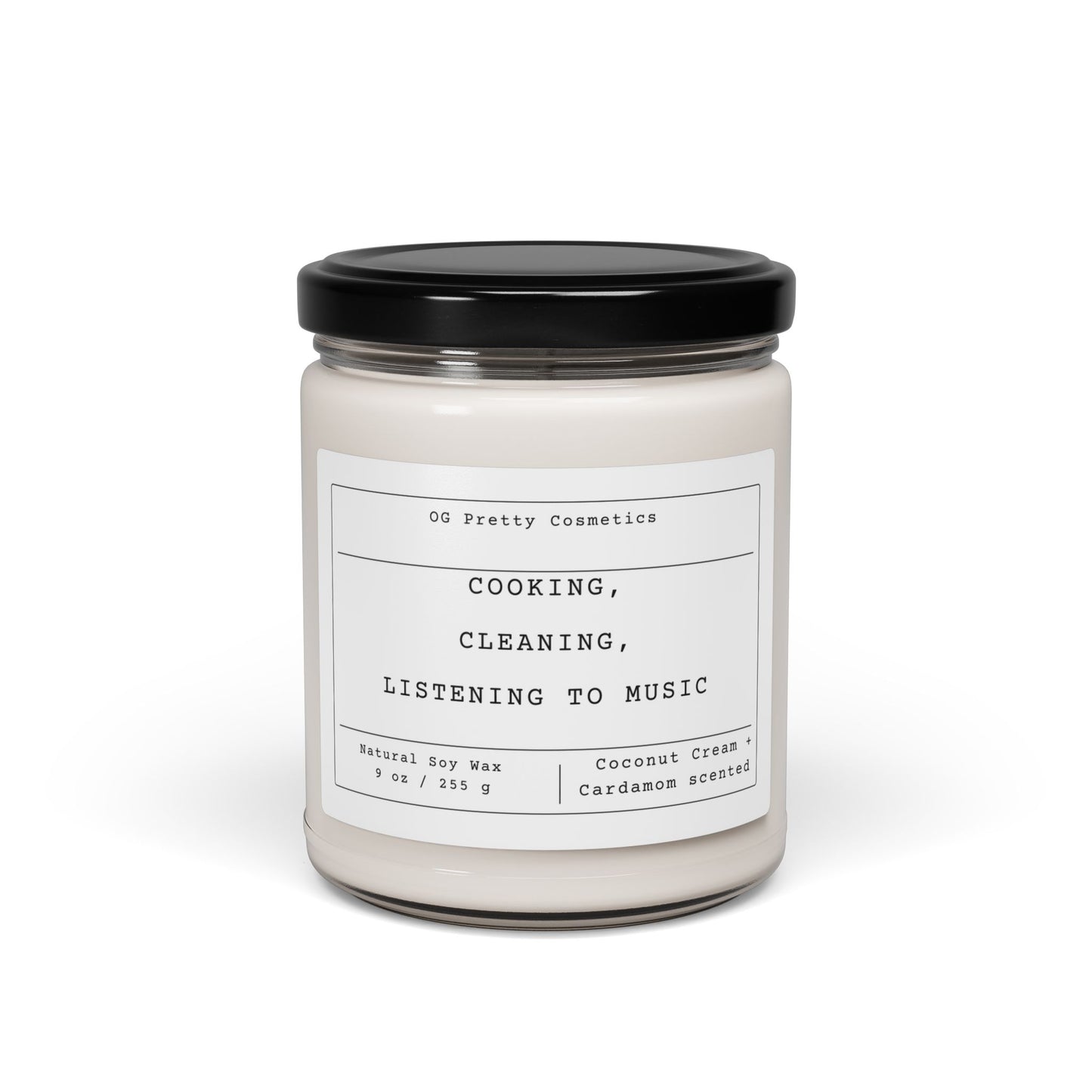 COOK, CLEAN, MUSIC - Scented Soy Candle, 9oz