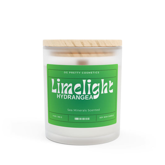 LIMELIGHT HYDRANGEA - Frosted Glass Candle, 11oz