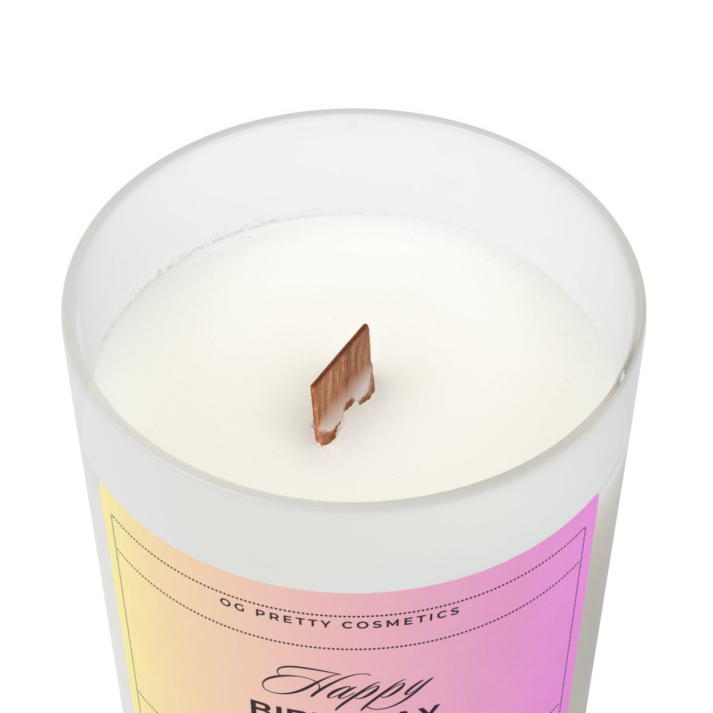 HAPPY BIRTHDAY TO YOU - Frosted Glass Candle, 11oz